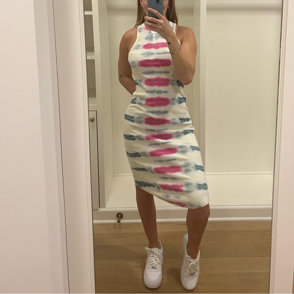 Young Fabulous & Broke Tank Dress in Passion Pink Chakra Wash